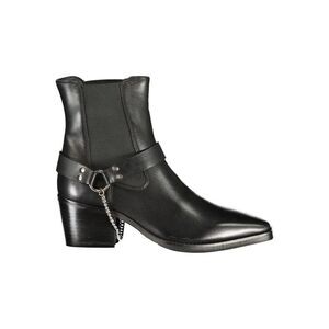 Cafenoir Black Leather Women Ankle Women's Boot